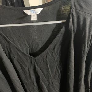 Plus sized shirt and cardigan in one